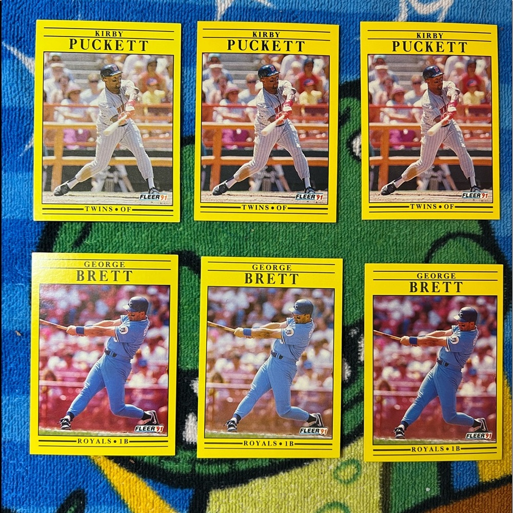 1991 Fleer Baseball cards. (Ungraded!)